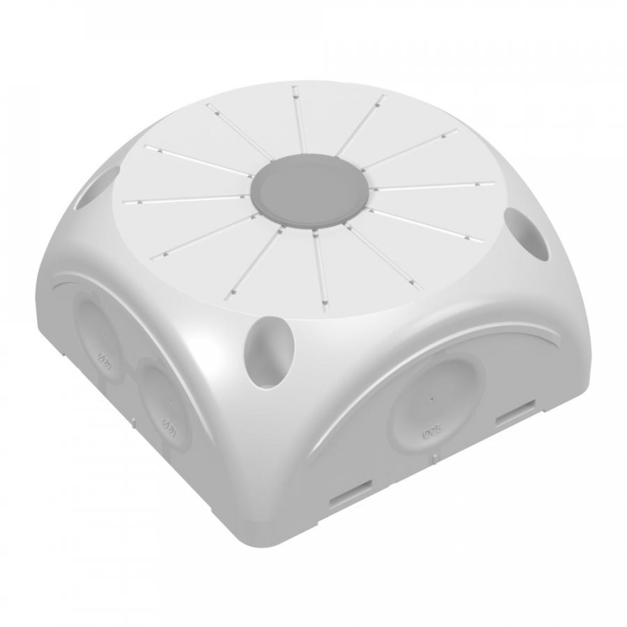 Промрукав Коробка распределительная 60-0505-9003 для видеокамер двухкомпонентная с мембранами безгалогенная (HF) белая 100х100х50 (60-0505-9003)