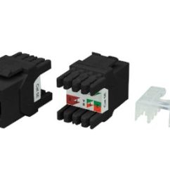 Hyperline KJ8-8P8C-C5e-180-BK