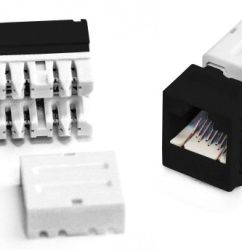 Hyperline KJNE-8P8C-C6-90-BK