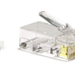 Hyperline PLUG-8P8C-UV-C6-SH-100 (100 шт)