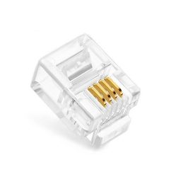 SUPRLAN Коннекторы 6P4C (RJ-11) (100шт) (10-0227)