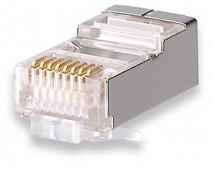 SUPRLAN Коннекторы 8P8C FTP Cat.5e 3U (RJ-45) (100шт) (10-0201)