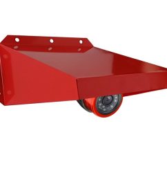 Магнито-Контакт Козырёк защитный для видеокамер 300х250х150 "Аякс", красный