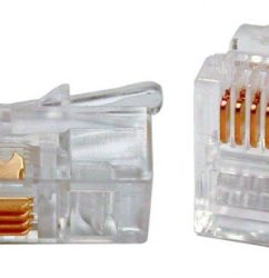 Hyperline PLUG-4P4C-P-C2-100 (100 шт)