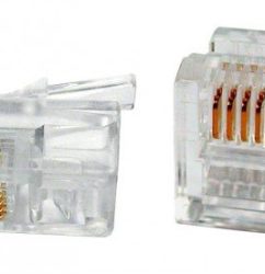 Hyperline PLUG-6P4C-P-C2-100 (100 шт)