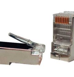 Прочие зарубежные RJ-45 джек (8P8C) экранированный