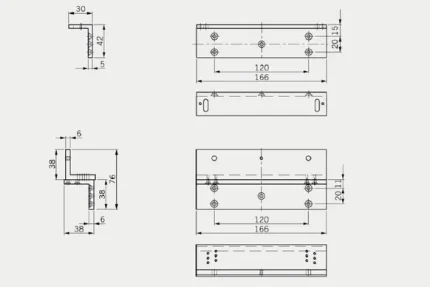 dormakaba L+Z кронштейн для EMC 600 ALH