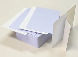 Русском Пластиковые карты CR80 0.30 белые самоклеящиеся (уп. 100 шт.)