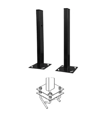 Магнито-Контакт Стойка для фотоэлемента 0,5м "Аякс" исп.01, под бетонирование, черная