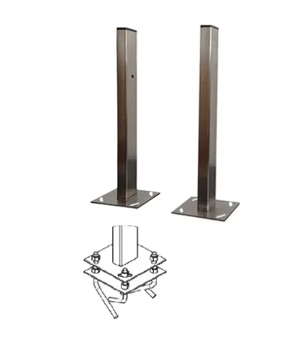 Магнито-Контакт Стойка для фотоэлемента "Аякс" 0,5м исп.01, под бетонирование, нержавеющая сталь