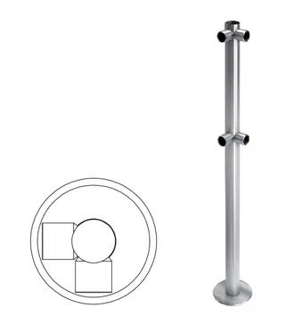 OXGARD Стойка ограждения L-образная