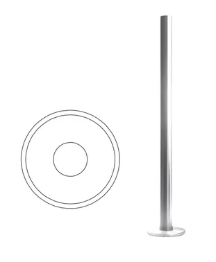 OXGARD Стойка ограждения базовая без отверстий OXGARD Стойка ограждения базовая без отверстий