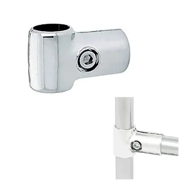 РостЕвроСтрой Ростов-Дон Соединитель (перпендик.2-х труб) усил.хром D=32мм