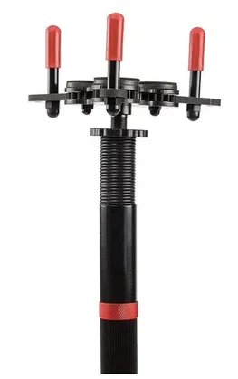 dip34 Универсальный съёмник пожарных извещателей, штанга телескопическая, 6-ти секционная 1.8-9 метров, чехол для переноски и хранения штанги 12м