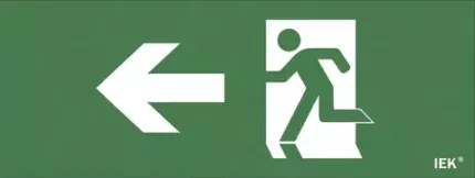 IEK Этикетка самоклеящаяся 350х130мм "Фигура/стрелка влево" (LPC10-1-35-13-FNAL)